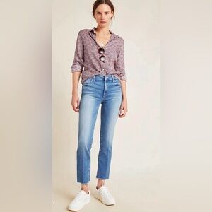 MOTHER The Rascal Ankle Step Fray Jeans, size 30